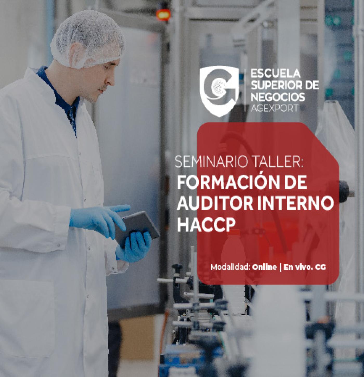 FORMACIÓN DE AUDITOR INTERNO HACCP